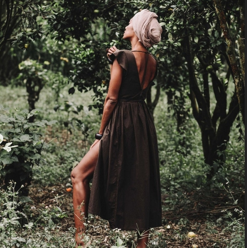 Organic Linen Maxi Dress